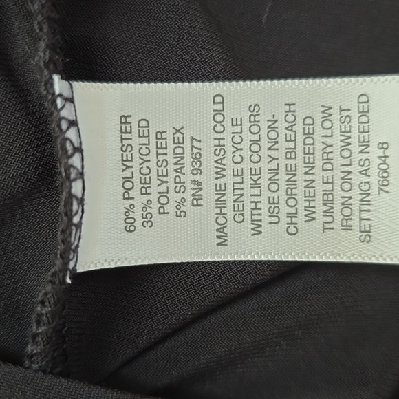 LIZ CLAIBORNE BRAND WOMEN'S BLACK SHORT SLEEVE TOP SIZE XS - Picture 10 of 16